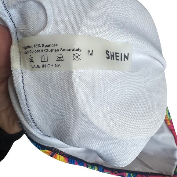Shein Medium Bright Halter Swim Suit - Picture 4 of 6
